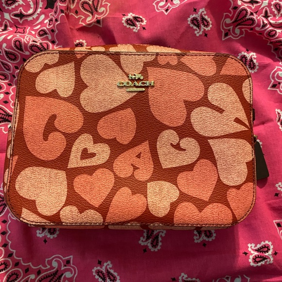 Coach Handbags - ❤️❤️Coach camera bag crossbody with hearts❤️❤️